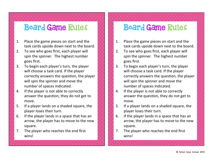 Simon Says Basic Rules For Kids